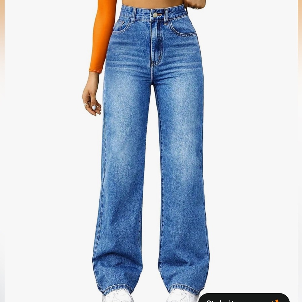 Women's Blue Boyfriend Jeans